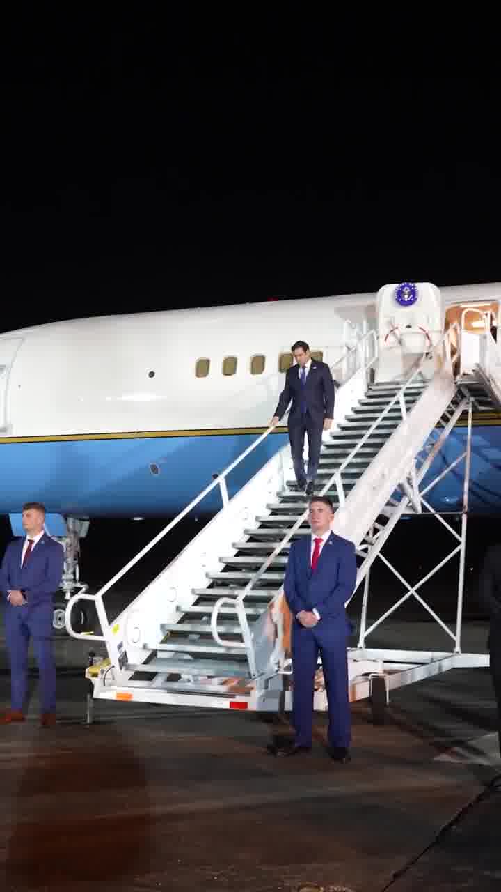 Secretary of the State Rubio: Arrived in Panama this evening on my first trip as Secretary of State. We're working days, nights, weekends - whatever it takes to strengthen our national security, protect our borders, and enhance economic prosperity for Americans