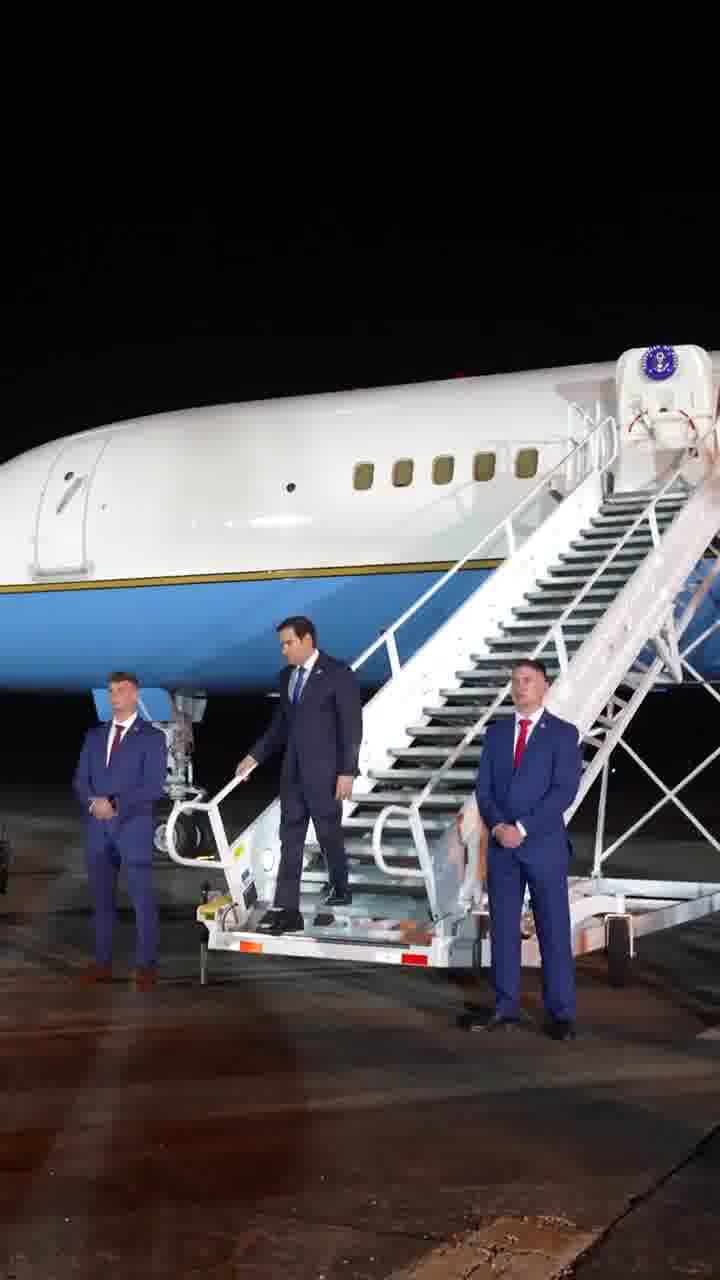 Secretary of the State Rubio: Arrived in Panama this evening on my first trip as Secretary of State. We're working days, nights, weekends - whatever it takes to strengthen our national security, protect our borders, and enhance economic prosperity for Americans