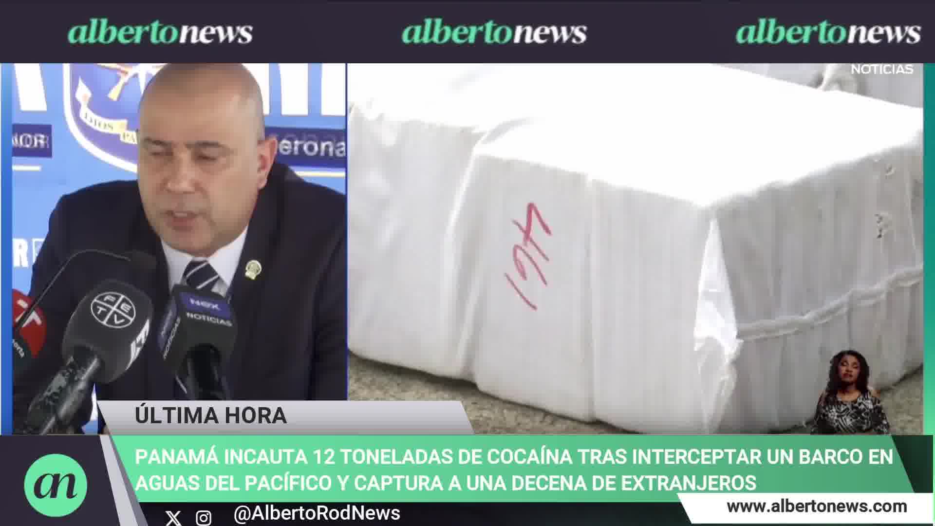 Panama seizes 12 tons of cocaine after intercepting a ship and captures a dozen foreigners. The vessel had departed from Juradó, Buenaventura, in Colombia, and was heading towards Mexico, which obviously creates a route to the US.